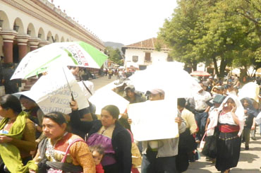 manifestacion evangelica en chiapas