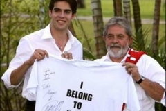Kaká y Lula Da Silva