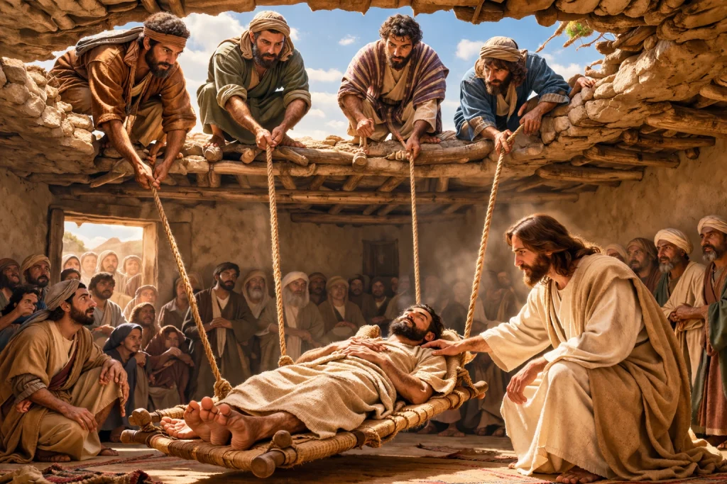 la fe de los cuatro amigos del paralitico