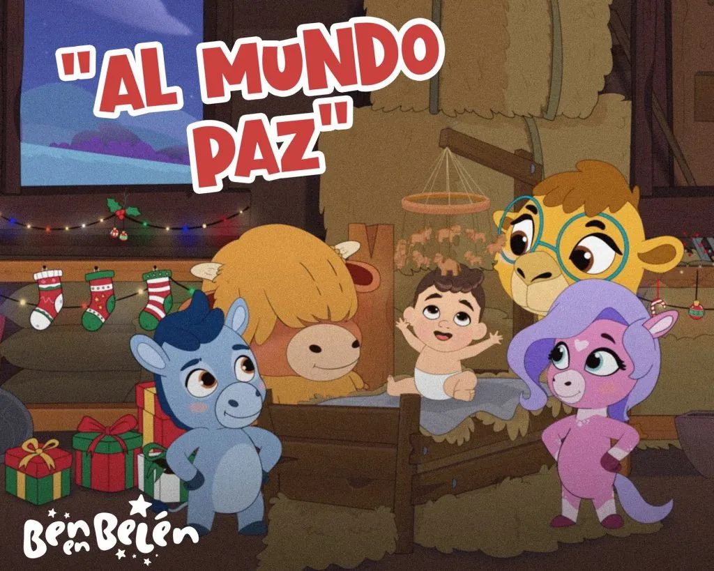 Ben en Belén canta a los pequeños de la casa "Al mundo Paz"