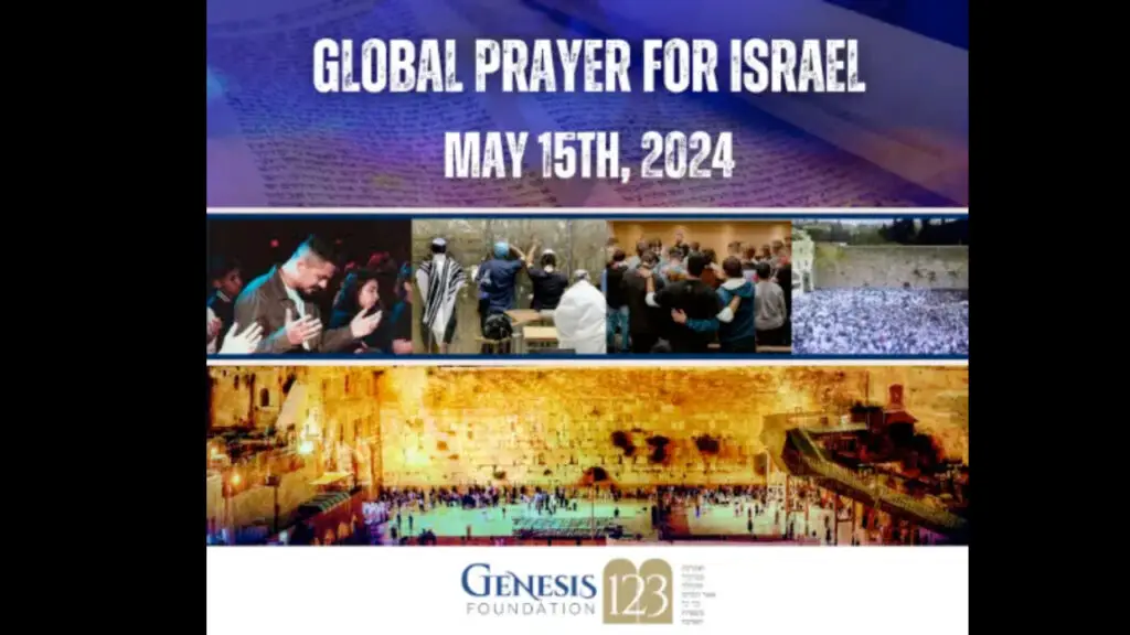 Evento del día global de oración por Israel el próximo15 de mayo