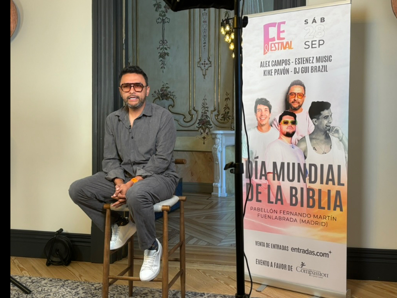 Entrevista exclusiva con Alex Campos en Madrid entreCristianos Alex Campos, día mundial de la Biblia
