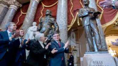 Honran la vida Billy Graham al desvelar su estatua en el Capitolio de los Estados Unidos