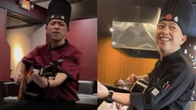 Chef alaba al Señor en medio de sus comensales