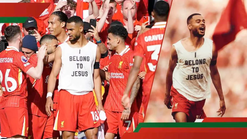 Cody Gakpo del Liverpool proclama su fe tras ganar la Premier League entreCristianos Cody Cody Gakpo del Liverpool proclama su fe tras ganar la Premier League