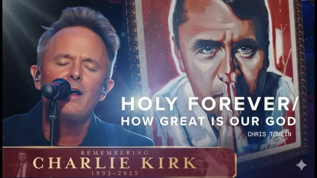 Chris Tomlin guía emotivo mensaje en el funeral de Charlie Kirk
