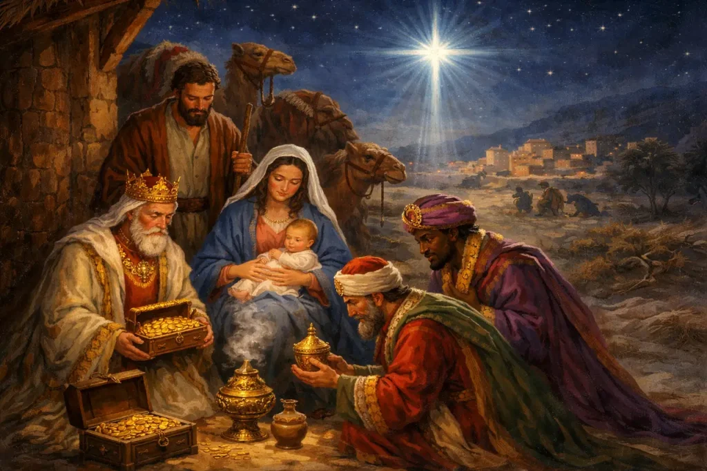 Abriendo los tesoros: Los sabios de oriente y sus regalos