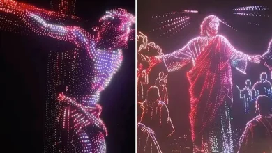 10 mil drones iluminaron el cielo de Texas con escenas de Jesús