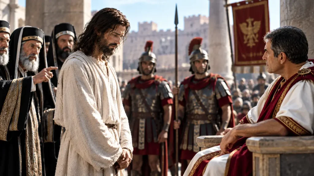 Ningún delito hallo en este hombre - Lucas 23:1-12 entreCristianos Ningún delito hallo en este hombre - Lucas 23:1-12