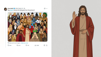 Grok y Jesús: la IA elimina a los "dioses falsos" de una imagen y deja a Cristo generando debates entreCristianos Grok y Jesús: la IA elimina a los "dioses falsos" de una imagen y deja a Cristo generando debates